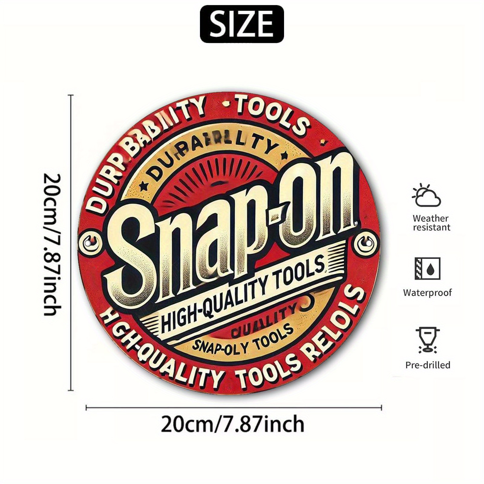 HD Tin Sign Snap-on High Quali - Workshop Tools On Wall recensione e prezzo