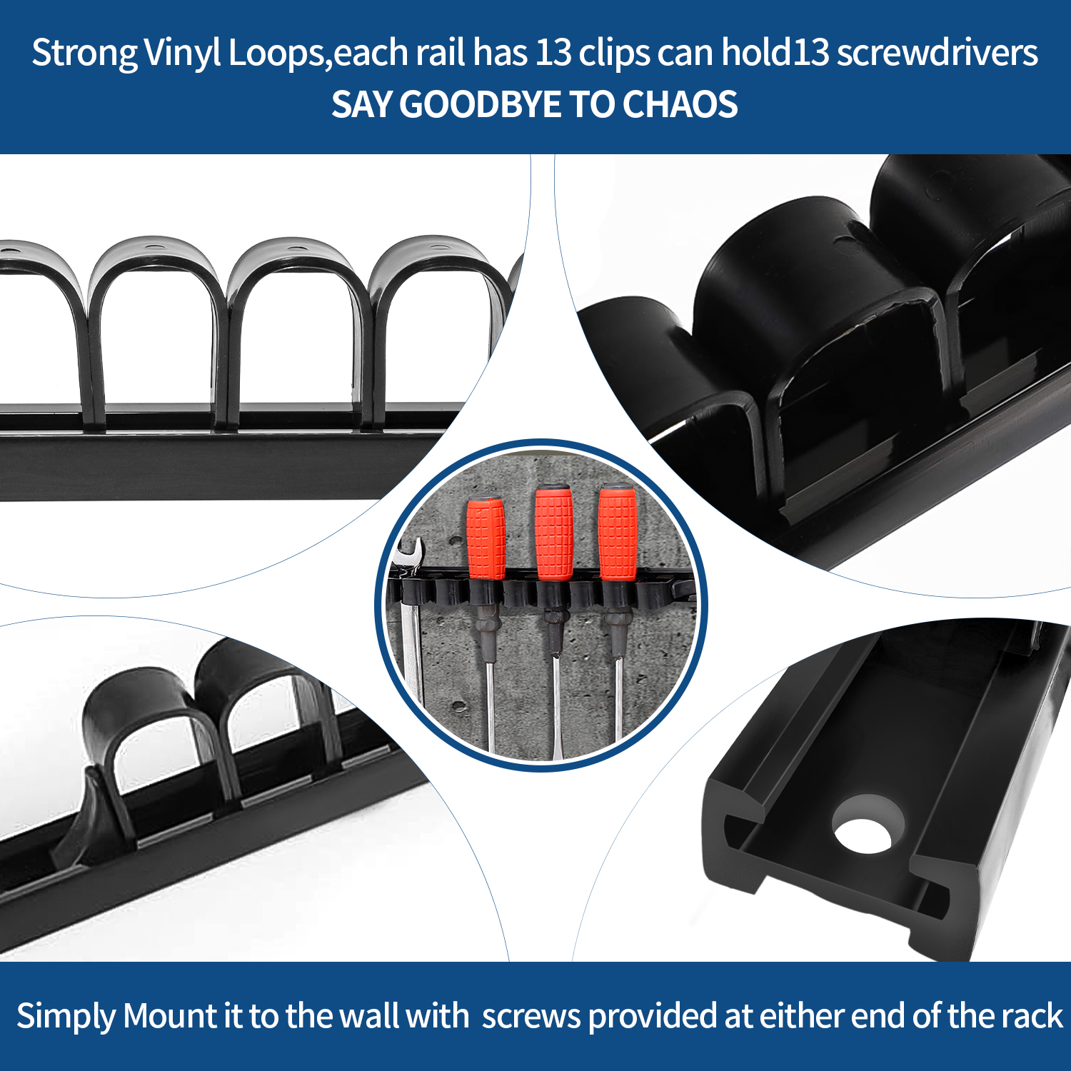 3-H 3Pcs/Set  Screwdriver Orga - Workshop Tools On Wall recensione e prezzo