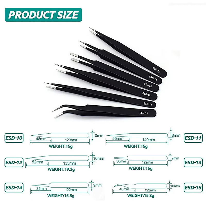 Stainless Steel Black Tweezers - Special Workshop Tools recensione e prezzo