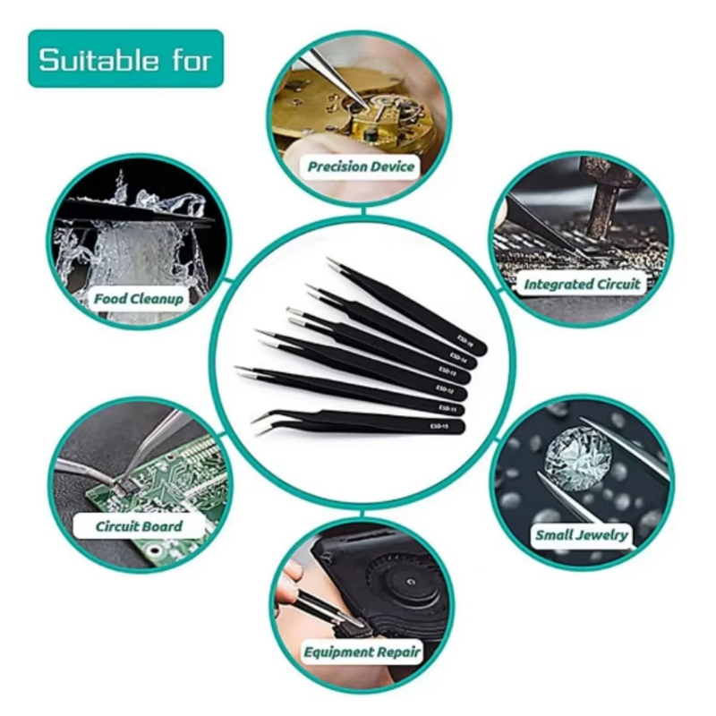 Stainless Steel Black Tweezers - Special Workshop Tools recensione e prezzo